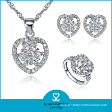 10 Years Manufacturer Amy 925 Sterling Silver Jewelry Set (R-0070)